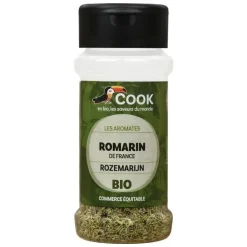 Feuilles de romarin bio dans un pot de 25 g