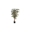 Ficus Hawaii vert panaché plante artificielle en pot H 150 x Ø 65 cm