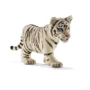 Figurine Bébé Tigre Blanc Série Animaux Sauvages 6,8x2,3x3,2 cm