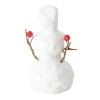 Figurine blanche bonhomme de neige Olaf - 8 x 7,5 x 14 cm