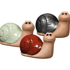 Figurine d’escargot en terre cuite émaillée Deroma Wilson Japandi - Ø 21 x 13 x 12 cm