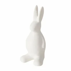 Figurine lapin en dolomite blanc Holly S - 6 x 5,5 x 12 cm