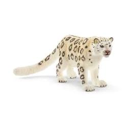 Figurine Léopard des neiges plastique 10,5x3,3x3,9 cm à partir de 4 ans