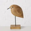 Figurine oiseau en manguier naturel Tico - 16 x 7 x 24 cm
