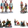 Figurine pour village de Noël Lemax thème Faire du shopping toute la journée