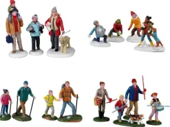 Figurine pour village de Noël Lemax Vail village thème Rester en forme !