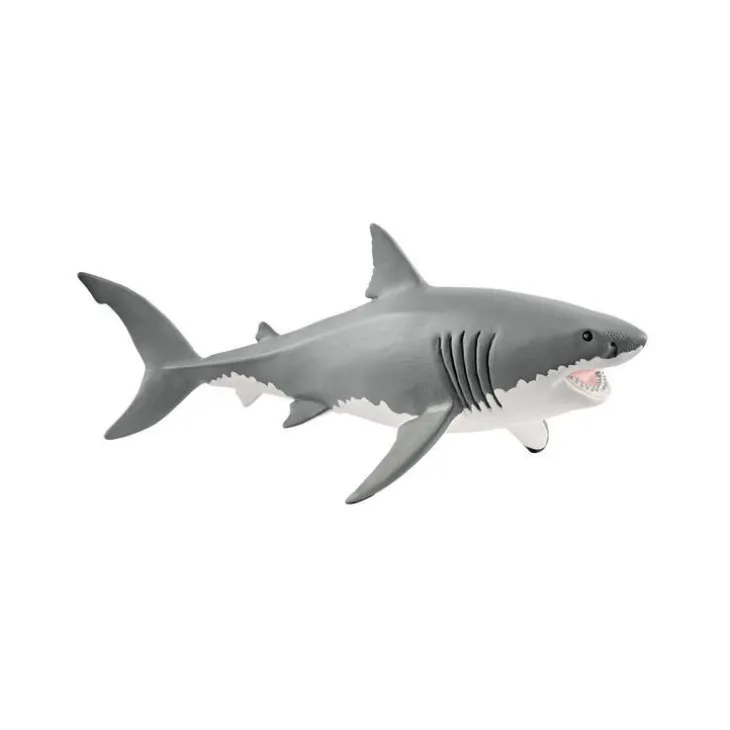 Figurine Requin blanc Série Animaux sauvages 17,7x8x7,8 cm