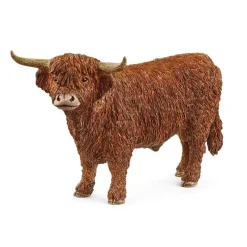 Figurine Taureau Highland plastique 13,6x5,8x7,7 cm 3-8 ans