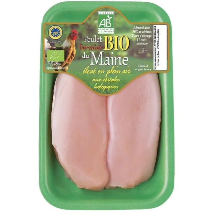 Filet de poulet fermier bio IGP volaille du Maine - 300 g
