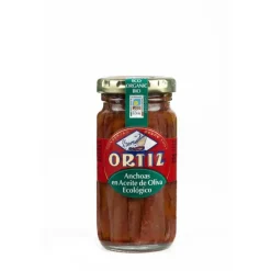 Filets d'anchois à l'huile olive bio Ortiz - 95 g