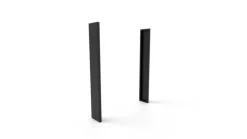 Fileurs x 2 en acier pour meuble support Forge Adour - 16,2 x 3 x 108,2 cm