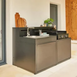 Fileurs x 2 en acier pour meuble support Forge Adour - 16,2 x 3 x 108,2 cm