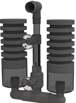 Filtre à air avec mousses et chambre de filtration biologique pour petit aquarium ou bac d'élevage coloris noir SuperFish - Taille S