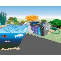 Filtre à bassin avec UV et pompe bio, OASE BioTec Set ScreenMatic 2 - 60000