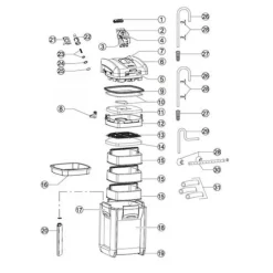 Filtre aquarium professionnel, capacité 400-1200L, EHEIM, modèle Professionel 3 1200XL