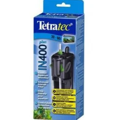 Filtre interne aquarium jusqu'à 60L, silencieux, marque TETRA - modèle IN 400 Plus