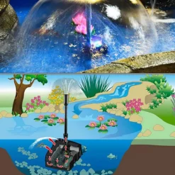 Filtre UV bio pour bassin avec pompe, SUNSUN BASSIN - modèle CUF-2511 - capacité jusqu'à 2.5m³