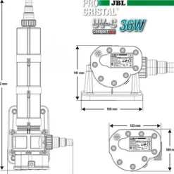 Filtre UV pour aquarium- JBL ProCristal UV-C - 36W