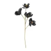 Fleur artificielle branche de jute magnolia coloris noir