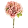 Fleur artificielle en papier bouquet de pivoine coloris rose - H 30 cm