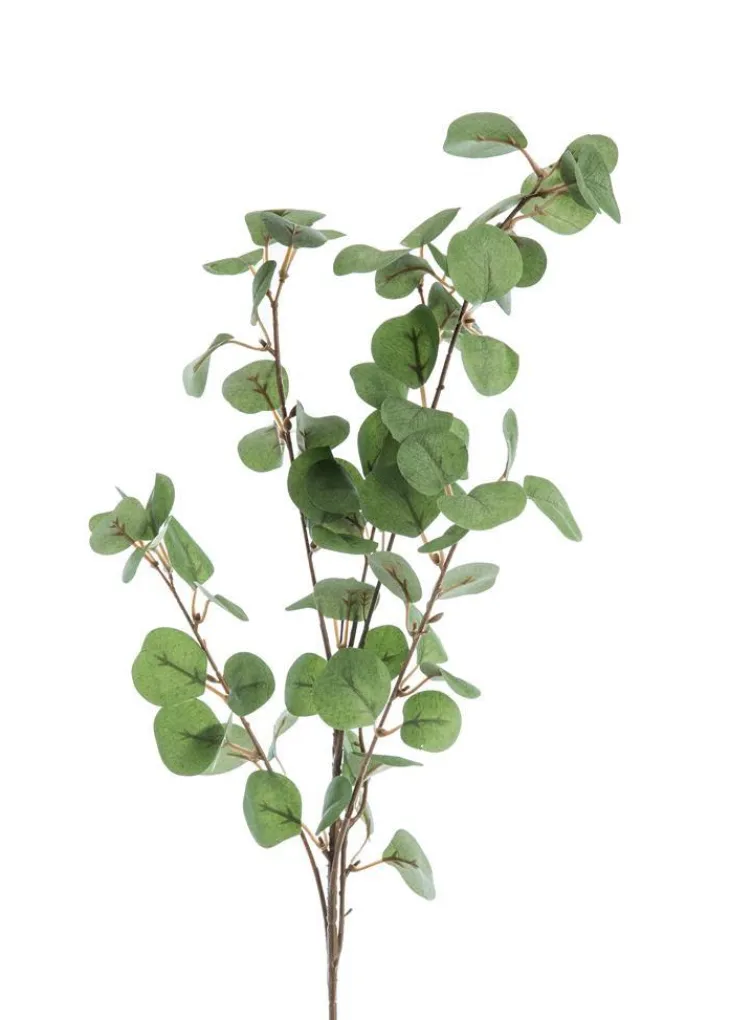 Fleur artificielle en papier tige Eucalyptus coloris vert - H 88 cm