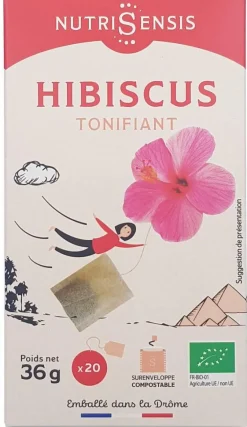Fleurs d’hibiscus Bio Nutrisensis - 20 sachets