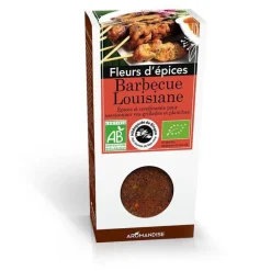 Fleurs d'épices barbecue Louisiane bio en boite marron de 42 g