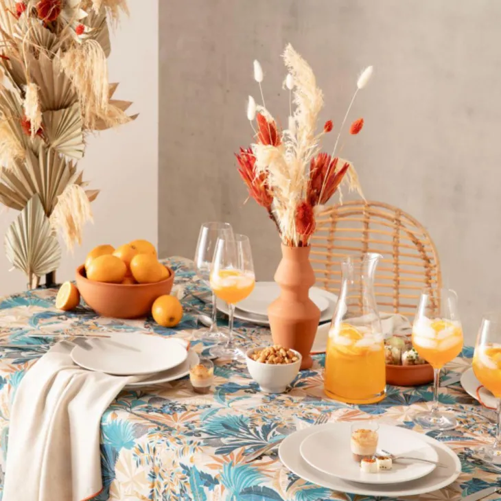 Fleurs séchées coloris blanc lagure