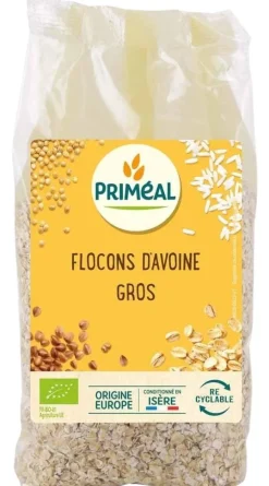 Flocons d’avoine gros bio en sachet de 500 g