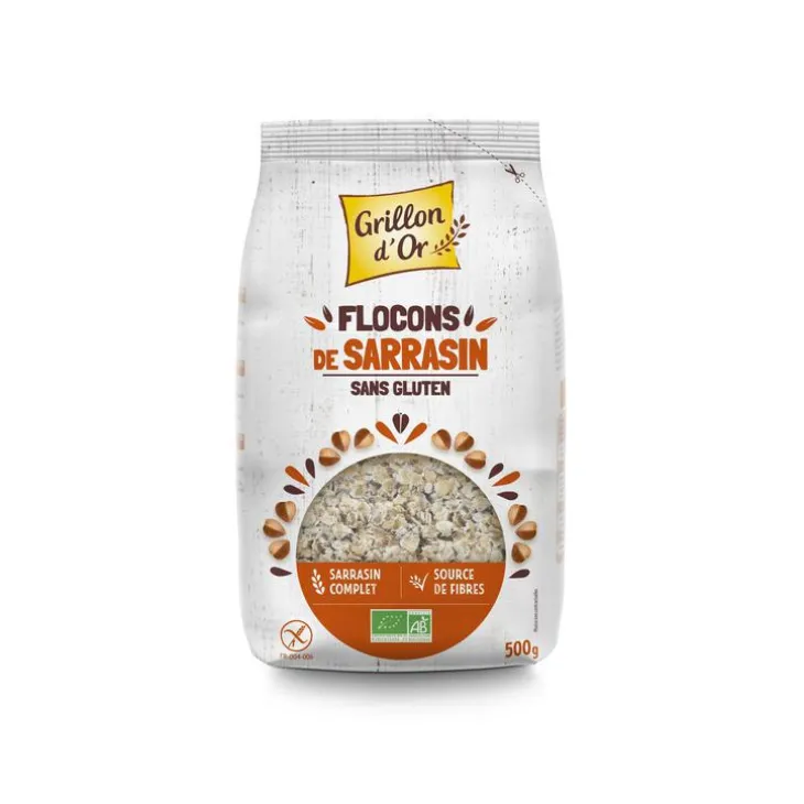 Flocons de sarrasin sans gluten bio 500 g