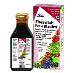 Floravital fer + plantes sans gluten formule liquide 250ml