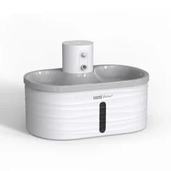 Fontaine à eau automatique nomade pour petit chien ou chat coloris blanc Hamiform - 2,5 litres