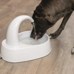 Fontaine à eau blanche pour chat Trixie Curved Stream - 2,5 L