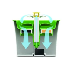 Fontaine à eau pour chat blanche et verte Cat-it Flower - 3 L