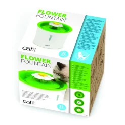 Fontaine à eau pour chat blanche et verte Cat-it Flower - 3 L