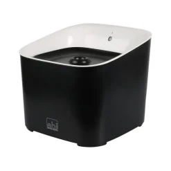 Fontaine à eau pour chat coloris noir et blanc en plastique Manoa - 3 L