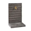 Fontaine murale en béton ciré couleur ardoise Hairie Grandon grand modèle - 74 cm