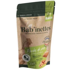 Friandises pour chat au poulet boules de poils Bab'in Les Bab'inettes - 60 g