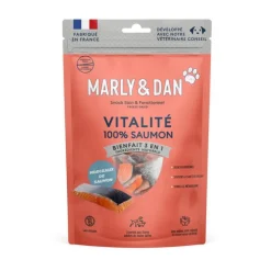 Friandises pour chien 100 % saumon Marly & Dan Vitalité - 50g