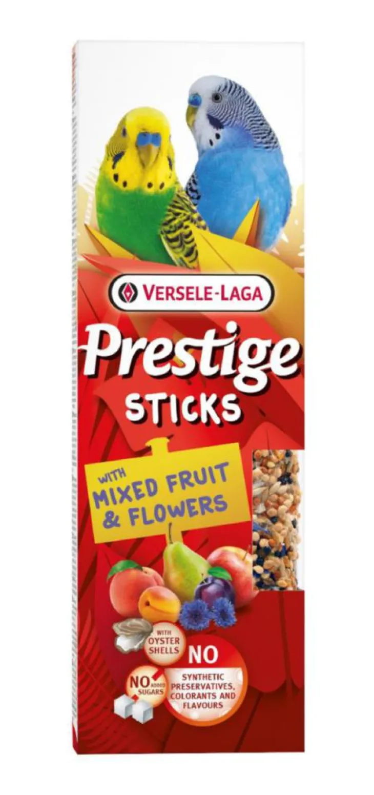 Friandises pour petites perruches Versele Laga Prestige Sticks Mélange de Fruits & Fleurs - 2 x 30 g