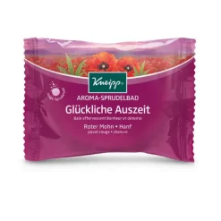 Galet effervescent pour le bain au coquelicot en format de 80 g