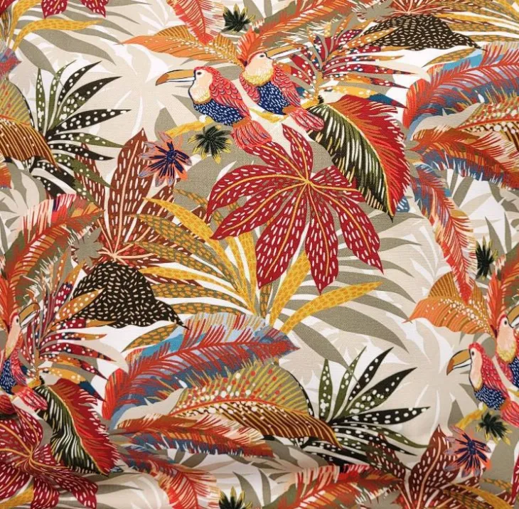 Galette de chaise en coton coloris multicolore Papouasie - 40 x 40 cm