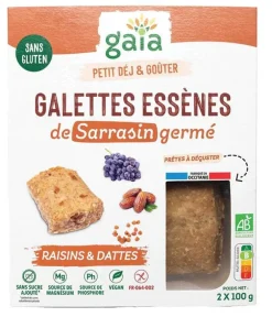 Galettes essènes au sarrasin bio Gaia - 2 x 100 g