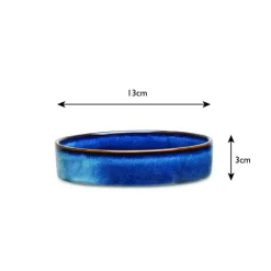 Gamelle pour chat en grès coloris bleu nuit Reactive Glaze Scruffs - 13 x 13 x 3 cm