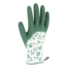 Gant de jardinage recyclé motifs fleuris coloris vert Blackfox Rosier