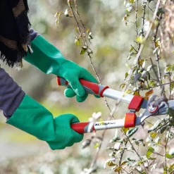 Gant de jardinage roncier coloris vert en latex
