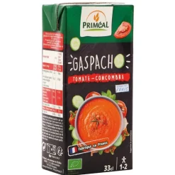 Gaspacho tomate concombre bio en briquette de 33 cl