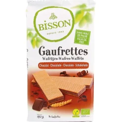 Gaufrettes au chocolat bio en sachet de 190 g