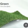 Gazon synthétique Prems 5 mm coloris vert Exelgreen - 2 x 3 m