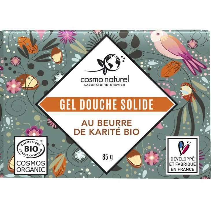 Gel douche solide Beurre de karité Etui 85 g vert